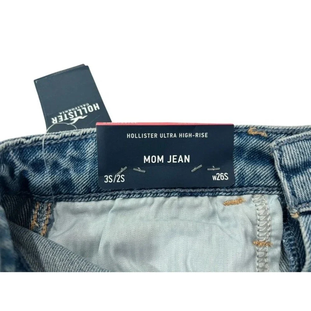NWT Hollister 3S/2S, 26S Mom Jeans